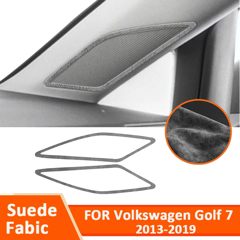 

Soft Suede Fabic Car A-Pillar Air Outlet Vent Panel Frame Decoration Interior Sticker For Volkswagen Golf 7 Golf 7.5 2013-2019