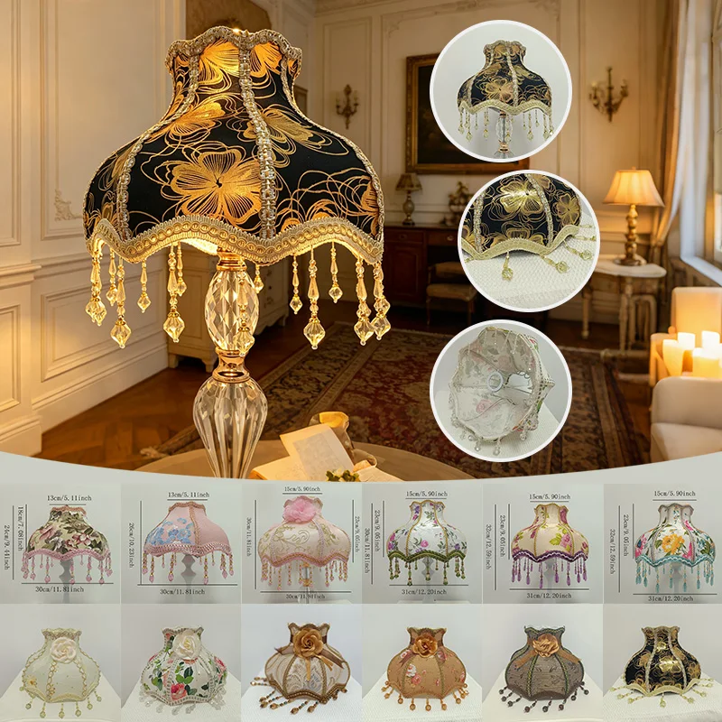 abat-jour-en-tissu-floral-princesse-pour-lampe-de-table-decoration-de-chambre-abat-jour-en-dentelle-multicolore-avec-pompon-compatible-avec-lampadaire