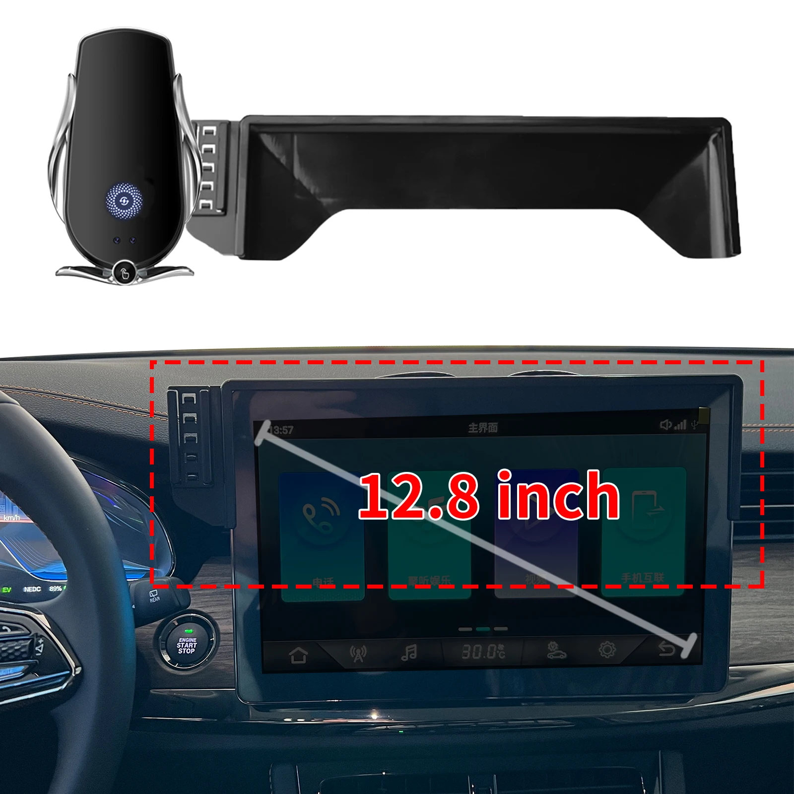

fit for Skywell ET5 2021 2022 2023 Custom Fit Phone Holder Mount Dashboard Screen Base No Drill Car​​ accessoires