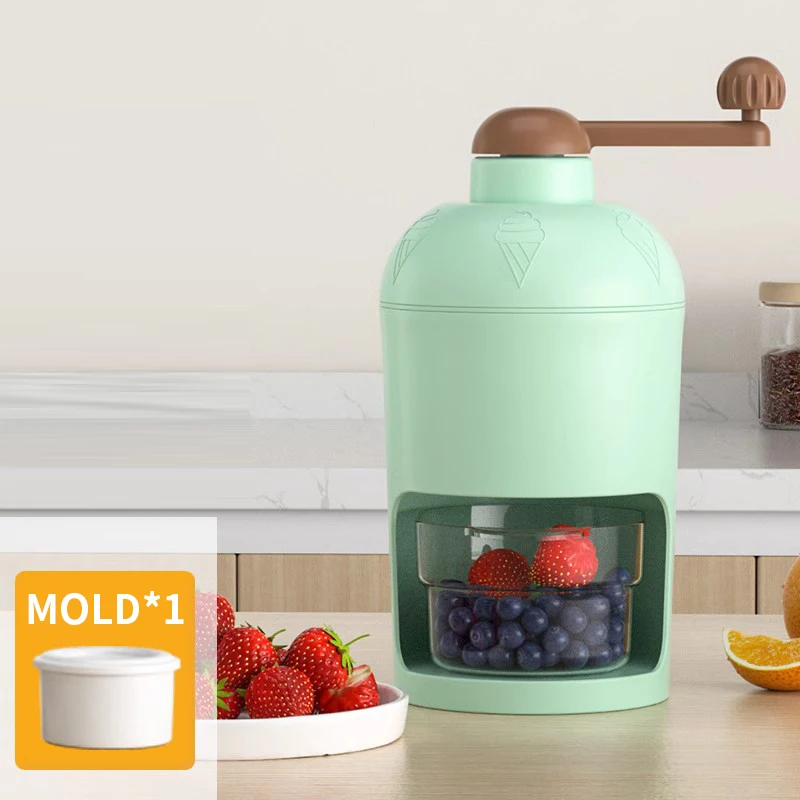 かき氷機 手動家庭用小型あられ製氷機 屋台 手回し砕氷機 スムージー アイスクラッシング