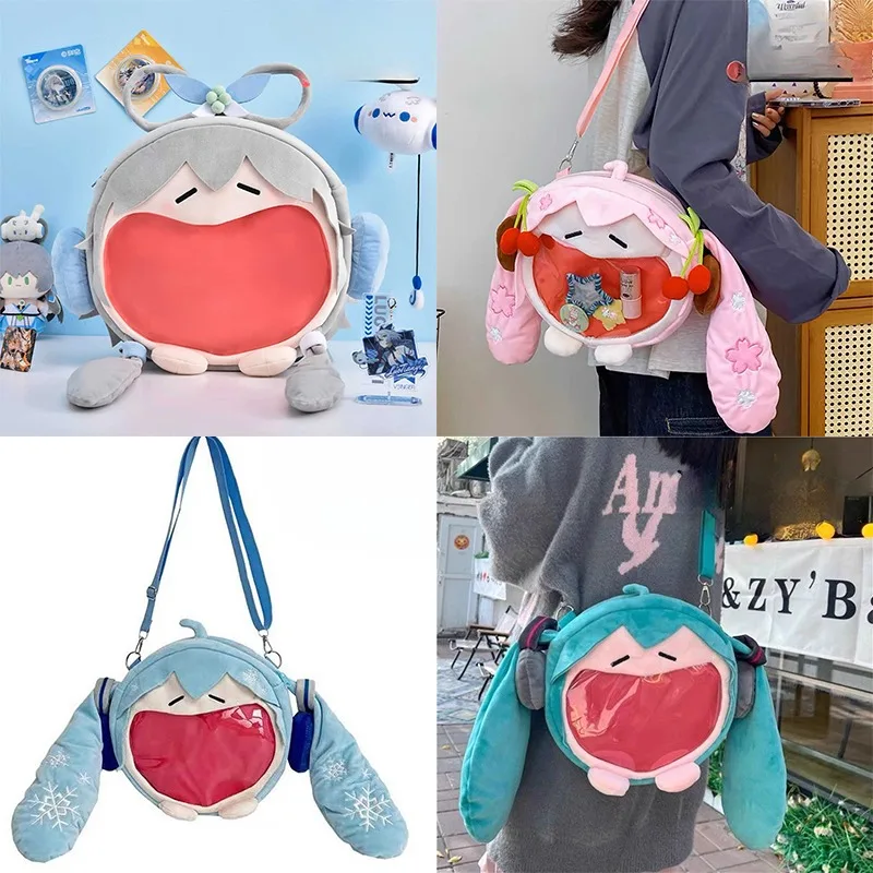 

Project Sekai Miku Women's Crossbody Bag Anime Multi Functional Leisure Shoulder Bag Anime Exhibition Travel Personalized Bag