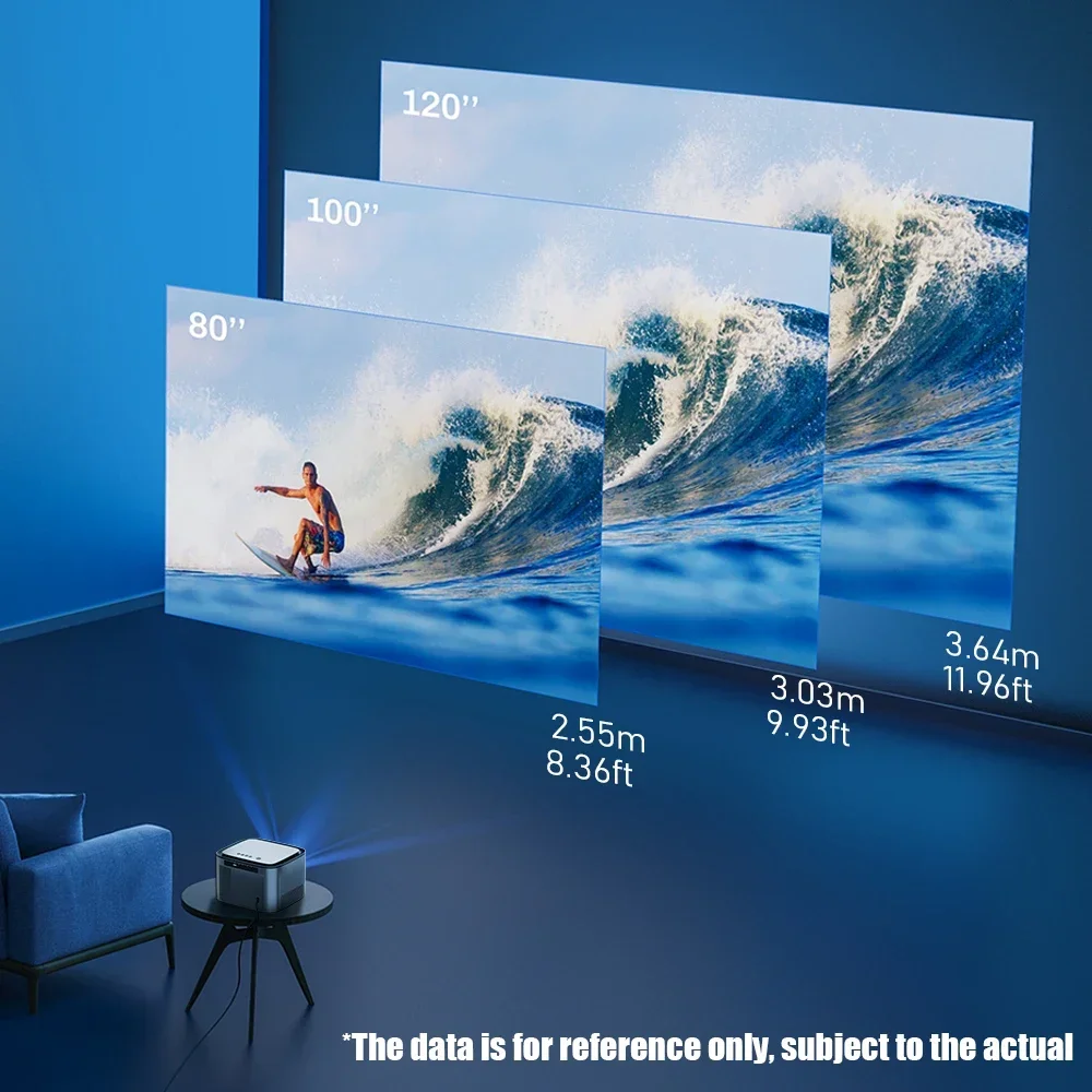 X25 Portable Full HD 1080p Video Projector Auto Focus WiFi Smart LCD LED Home Theater With Auto Focus