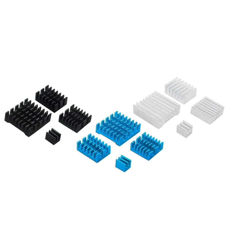 For Raspberry Pi 5 Heatsink CPU Fitting Design With Adhesive Backing Chip Thermal Conductivity Cooling Heat Sink Set