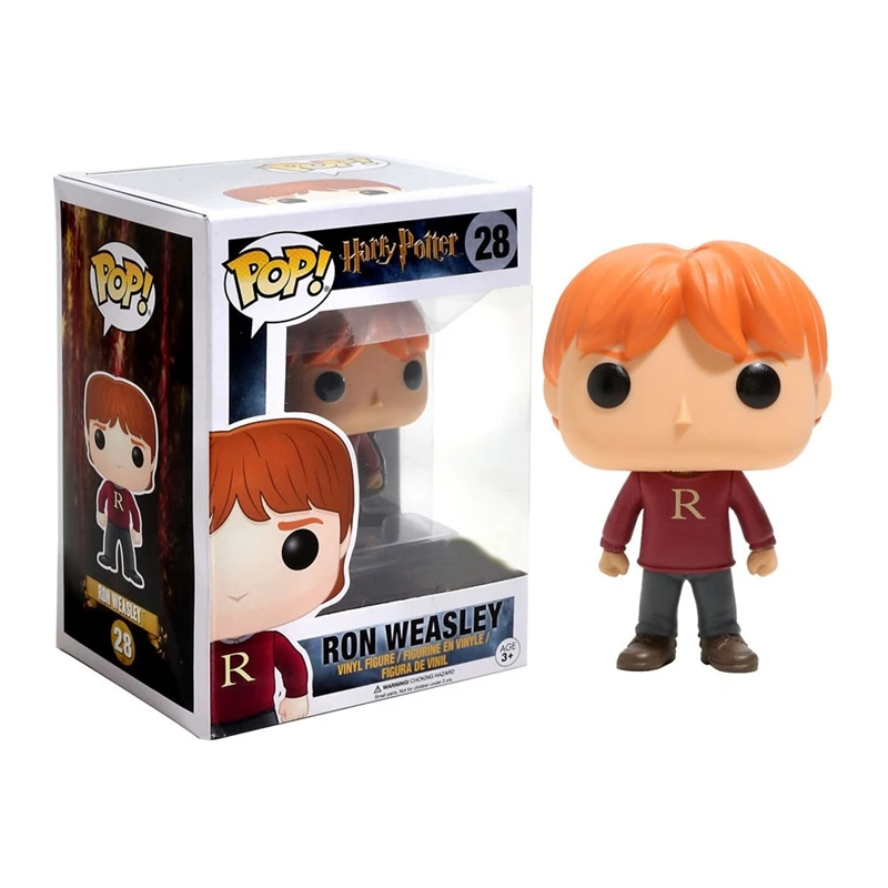 NEWest FUNKO POP Harry Series # 02 Ron Weasley # 28 Ron Weasley # 71 Ron Weasley # 121 Vinyl Action Figures نماذج للألعاب هدايا