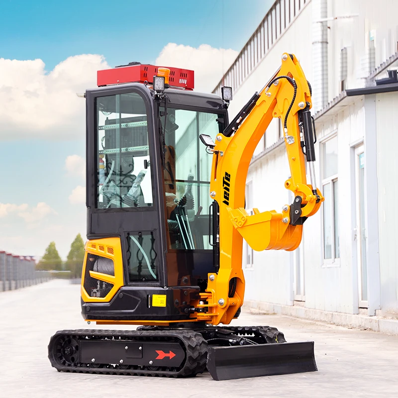 Excavadora hidráulica multifuncional de 1700kg, miniexcavadora pequeña con accesorios, gran oferta, entrega rápida