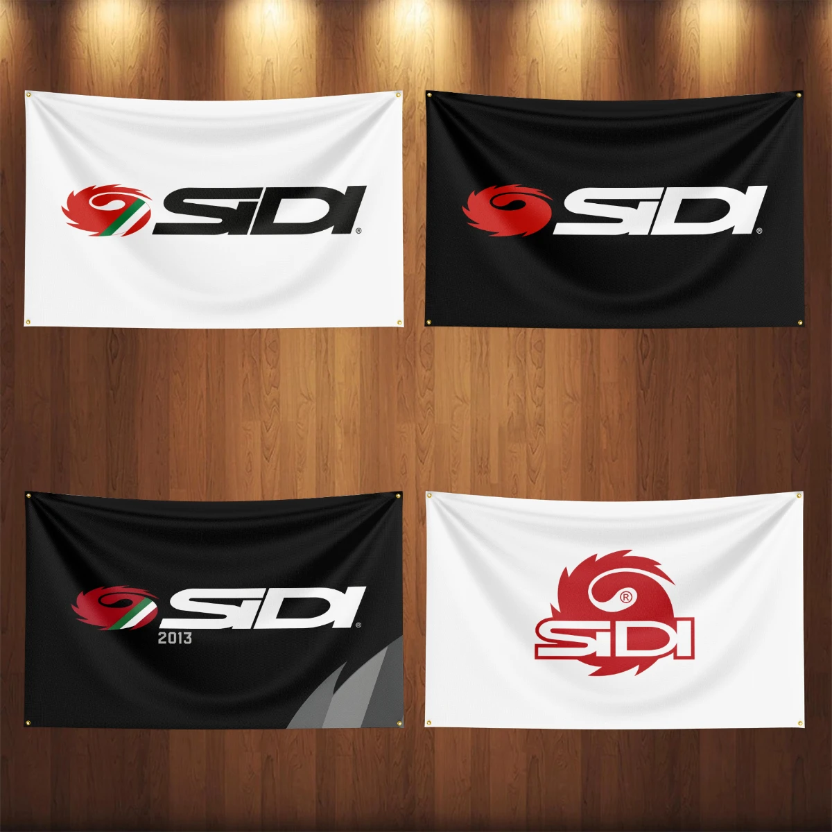 90x150CM SIDIs Auto Parts Flag Banner For Motorcycle cars Racing Garage Outdoor Decoration Tapestry Poster Cycling Motor shoes