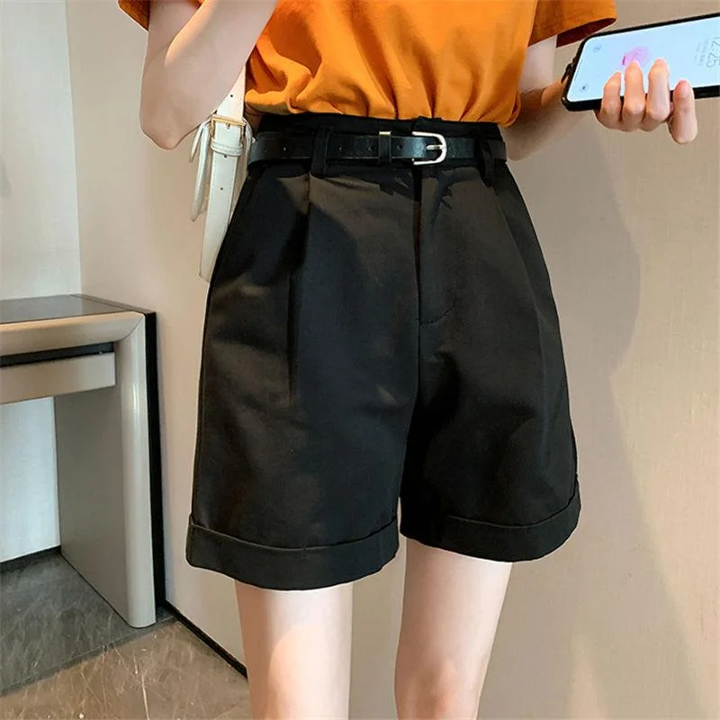 

Шорты женские из искусственной кожи с пряжкой ремень Slim Fit Party Punk Biker в городском стиле для смелых девушек и острых мероприятий шикарный ночной клуб