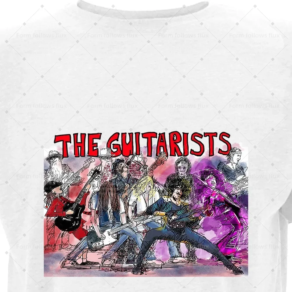 

2026 men T-Shirt Hoodie Hand Drawn Comic style The Guitarists Rock The Guitarists Unisex S-6XL Plus Size Friendly