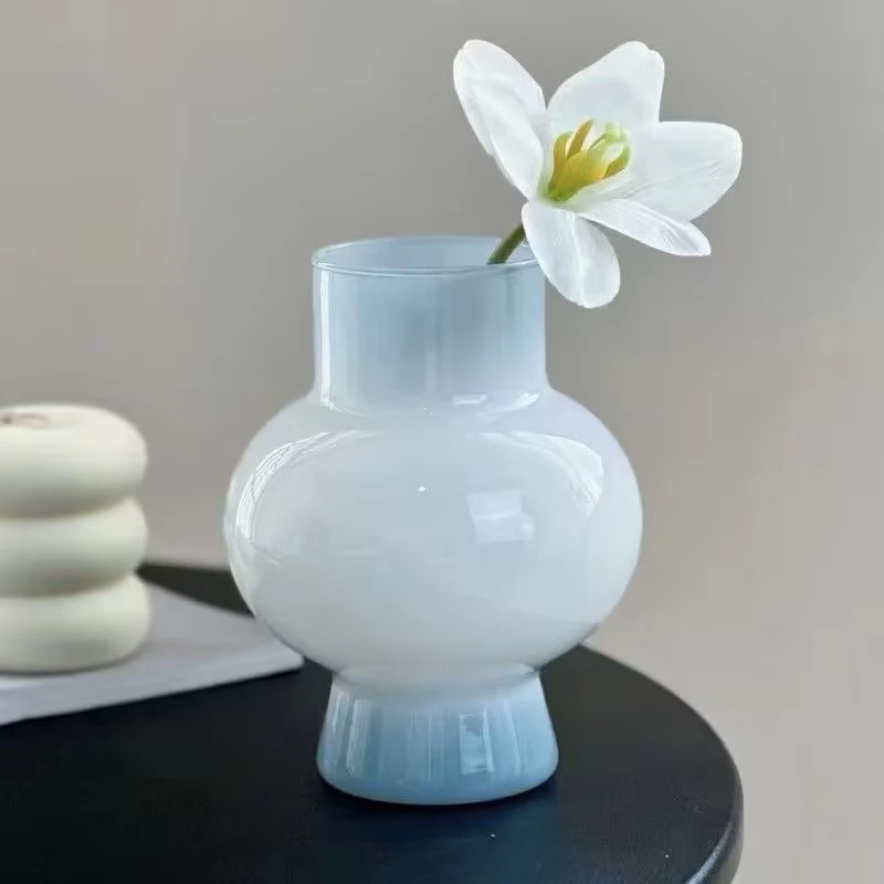 Retro Glass Vase Flower Vase Decoration Home Decoration Flower Bottle Vase for Flowers Wedding Table