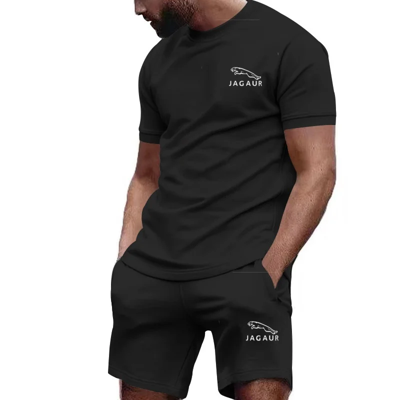 Summer New Men's Set 3D Printing Series T-shirt+Shorts 2-piece Set Fashion Street Clothing Casual Slow Running Men's Sportswear