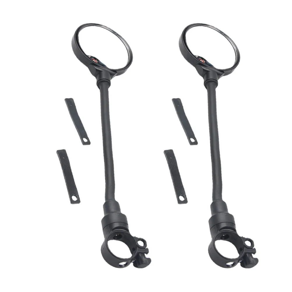 

2pcs Adjustable Bike Mirror Handlebar Rearview Mirror Plastic Acrylic Design Lightweight Easy Install Clear