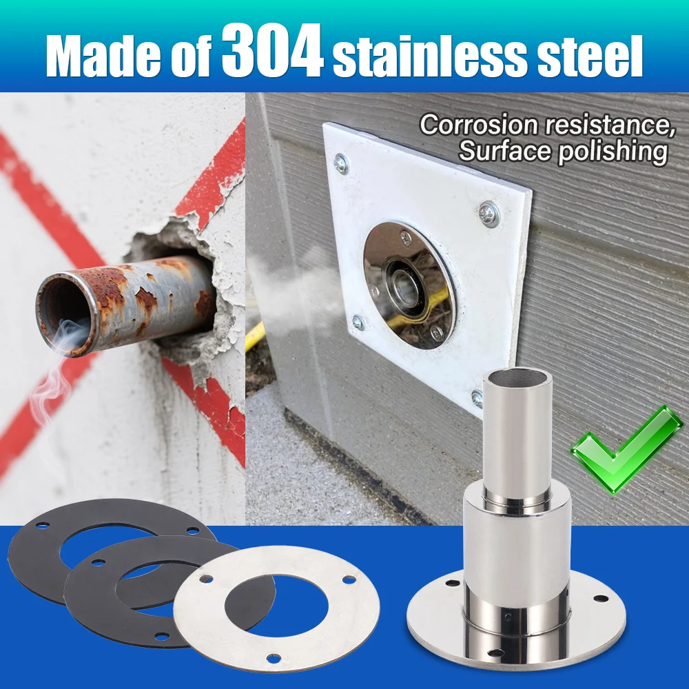 24mm Stainless Steel Exhaust Elbow Kit With Connector Clamp For 12V 24V Diesel Parking Heater Car Truck RV Boat Marine Use