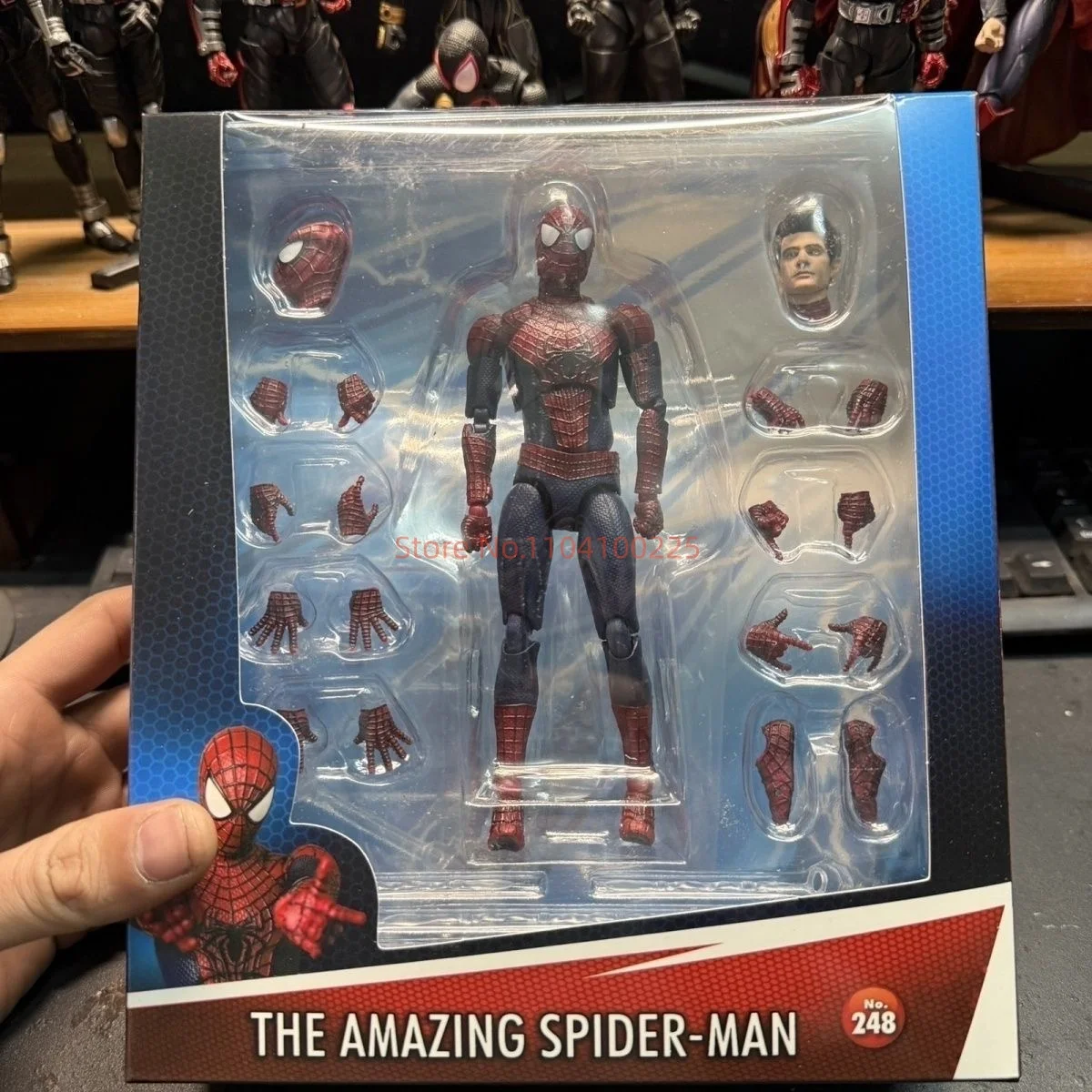 En Stock Ko Mafex 248 The Amazing Spider-Man 2 Peter Parker Ko Figura de Acción Anime Modelo Coleccionable Garfield Andrew Juguetes Regalo