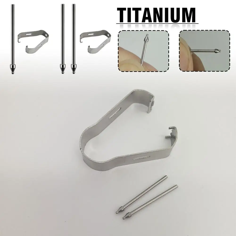 Titanium Alloy Fine Replacement Pencil Nibs with Clips for Samsung Galaxy Tab S7 S8 S9 S23 S24 Pen Stylus Hard Refill Tips F8K1