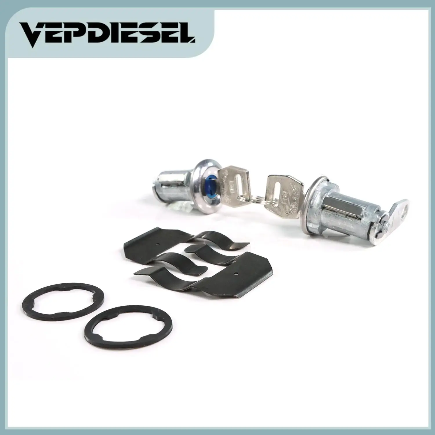 Cilindro da fechadura da porta ajustado com chaves, se ajustam para Ford E-150, 250, 350, eclipse, mercúrio, mustang, costume, f100, f150, f250, f350, 5070001