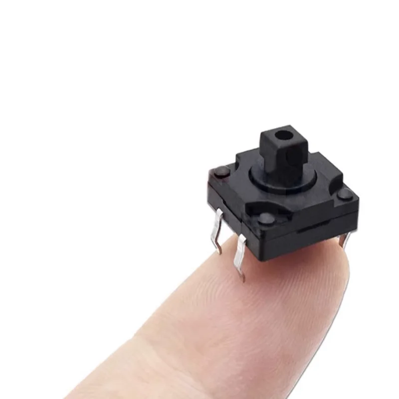 Tap switch 12*12*7.3mm square pin waterproof and dust-proof 4-pin vertical micro key switch 12X12