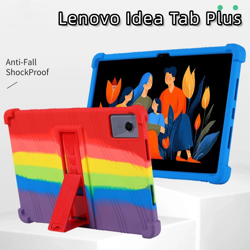 

Чехол для планшета Android, подставка для Lenovo Idea Tab Plus 12,1 дюйма TB361FU 2025, противоударная силиконовая защитная детская подставка
