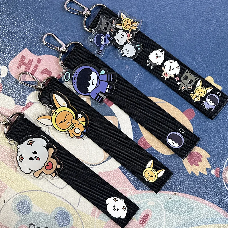 Kawaii Yeonjun Beomgyu Phone Lanyard Keyring Soobin Hueningkai Taehyun Kpop Name Strap Bag Key Pendant Fans Decorative Gifts