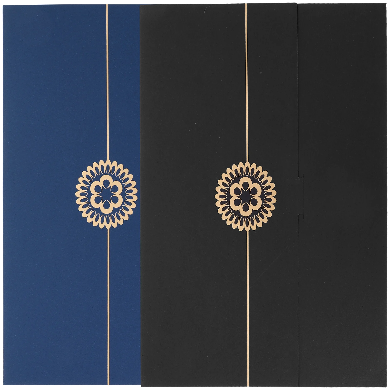 

2pcs A4 Certificate Covers Black Gold Paper Document Holders Diploma Frame Practical Use File Folder