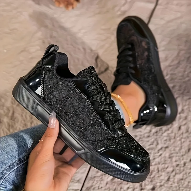 2026 Women’s Lace Mesh Platform Sneakers 6