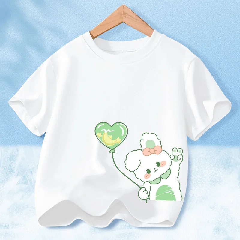 Children's Short-sleeved T-shirt Girls Summer Tops Fashionable Half-sleeved Bottoming Shirt Trendy 2024 Casual T-shirt 100-160