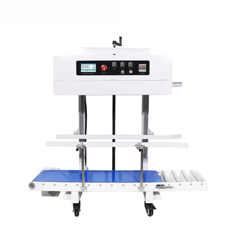 Automatic Vertical Plastic Film Bags Heat Sealing Machine Continuous Band Sealer Machine Load 30kg