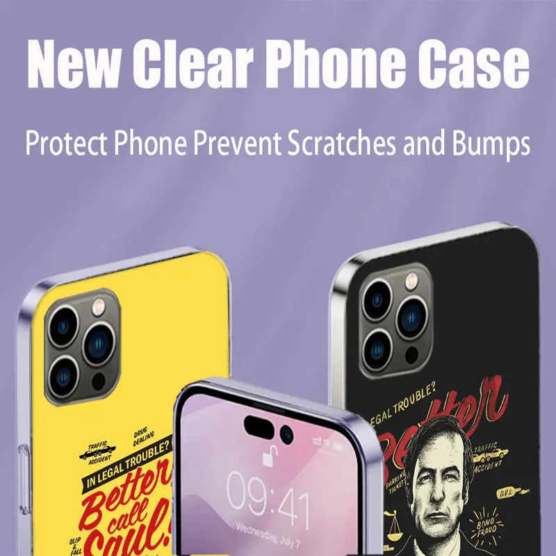 Better Call Saul Phone Case For Apple Iphone 16 13 Pro Max Coque 15 14 Plus Clear 12 Mini 11 Pro Cover Cute Fundas Silicone Soft