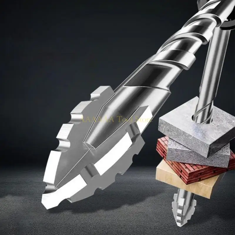 

A2BE Eccentric Drill Bit Set Four Serrated Drill Bits High Hardness Bevel Tip