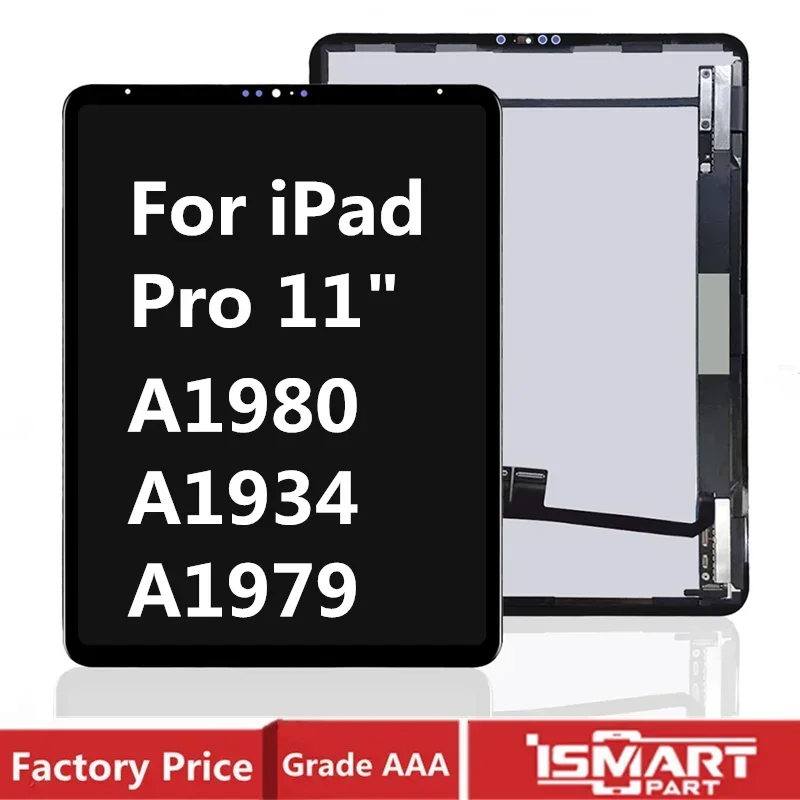 

Для iPad Pro 11 "7-го 2-го поколения Замена ЖК-дисплея для iPad Pro 11 "A1980 A1934 A1979 Дисплей Сенсорный экран Дисплей Детали в сборе
