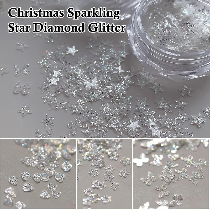 Nail Art Super Glitter Sequins Holographic Lights Fantasy Nail Art Sequins For Girls DIY Glamour Nail Art Tools Manicure Decor