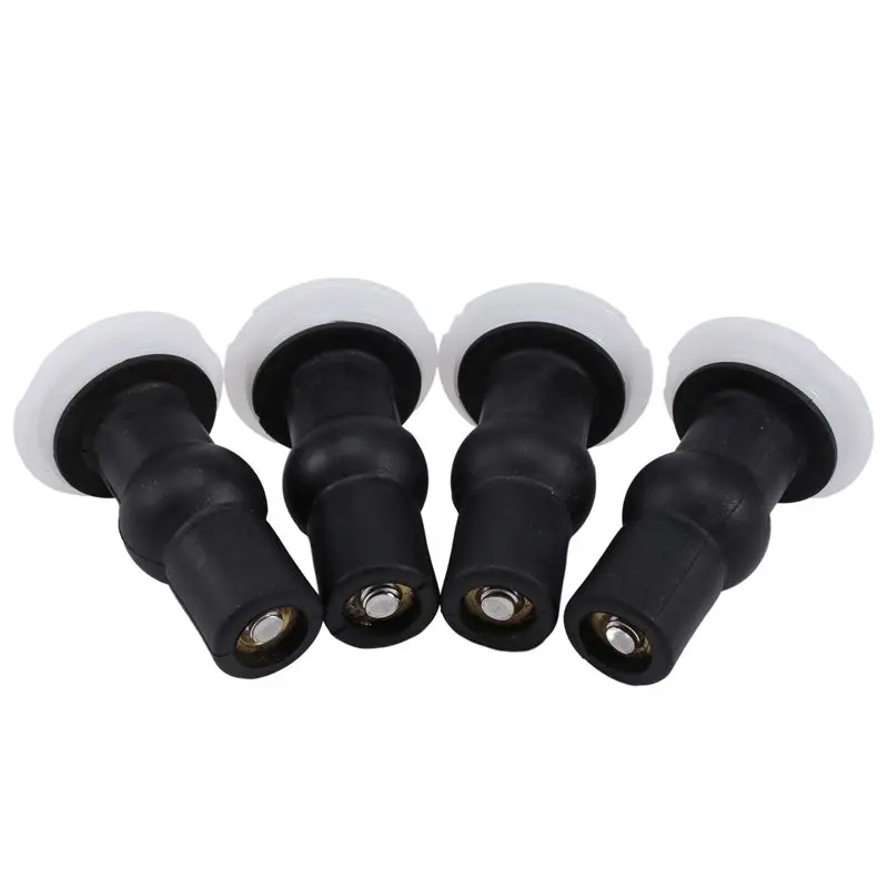 AS60-4 Pack Toilet Seat Screws Toilet Seat Hinges Bolt Expanding Rubber Top Nuts Screw Fixings Fix WC Blind Hole Fittings