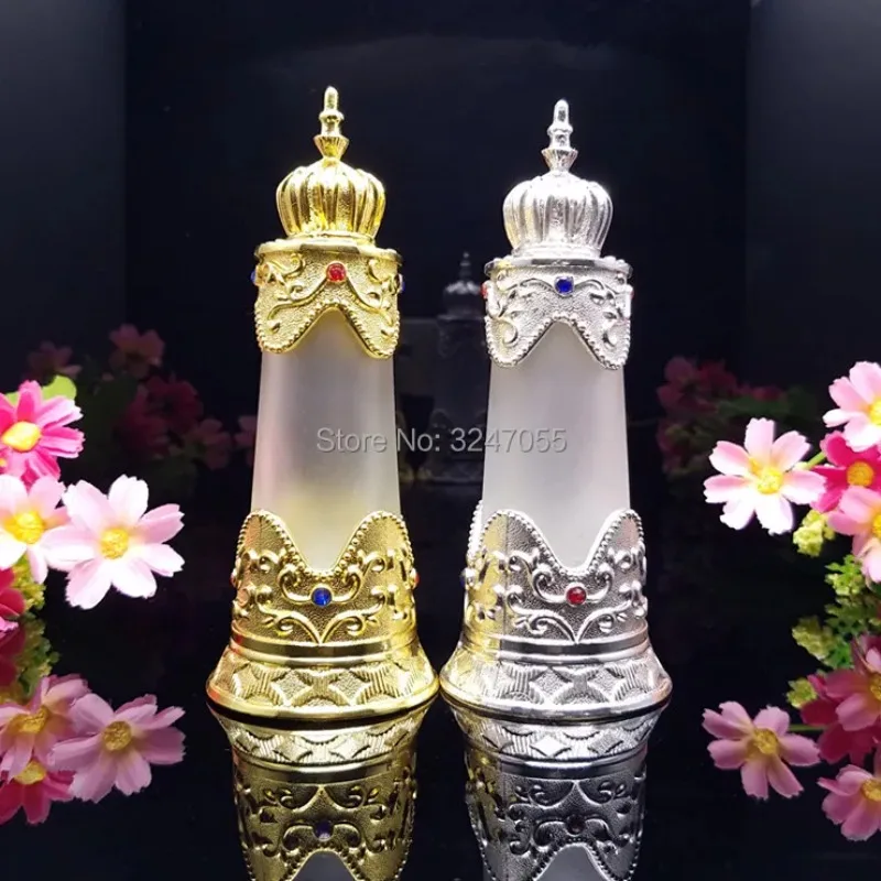 

30ML 1Piece Empty Gold Glass Cosemtic Essential Oil Packing Bottle, Portable Travel Beauty Vial Perfume Container, Makeup Tools