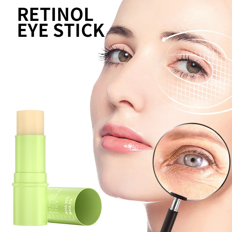 Anti-wrinkle Eye Cream Retinol Anti Puffiness Remove Dark Circles Eye Bags Stick Fade Fine Line Whitening Moisturizing Skin Care