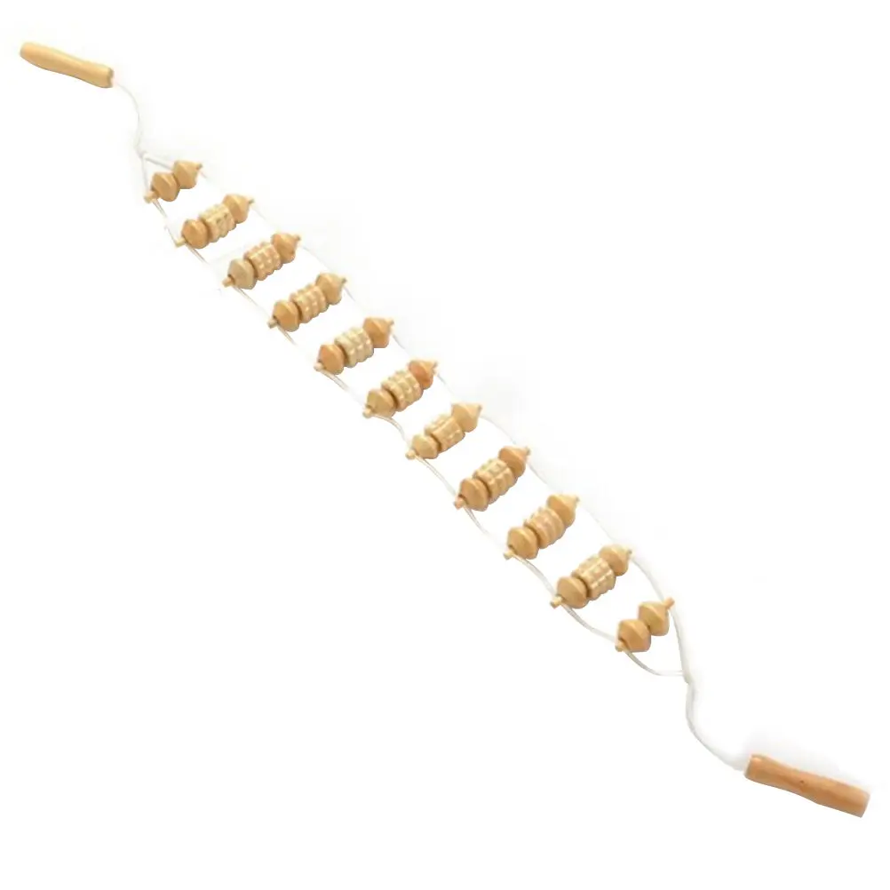 Wooden Wheel Full Body Neck Back Leg Waist Roller Muscle Massage Roller Yoga Stick Body Massage Relax Tool Muscle Roller Sticks