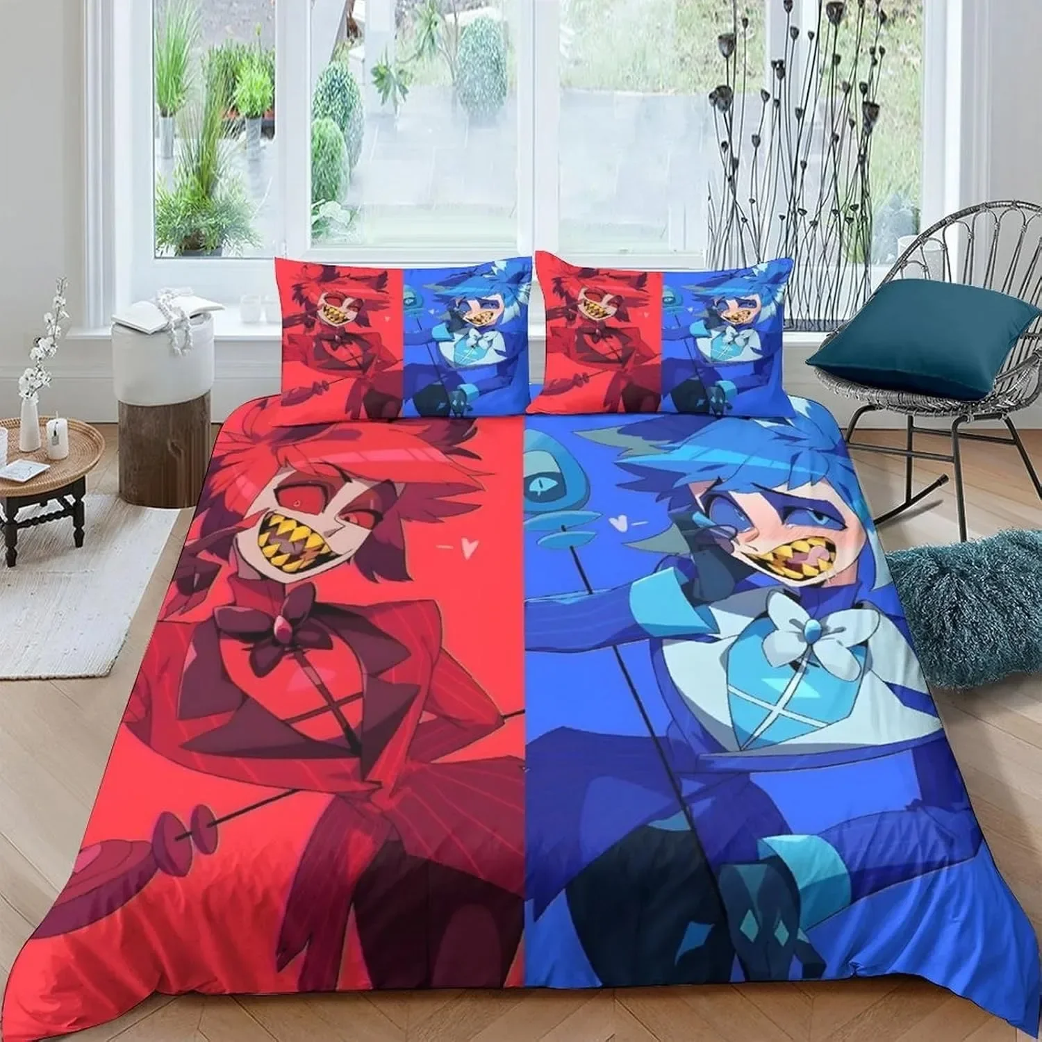 Hazbin Hotel Cartoon Duvet Cover 3D Exquisite Digital Printing Bedding Set Charlie Comforter Bed Youth Home Decor Kids Boys Gift