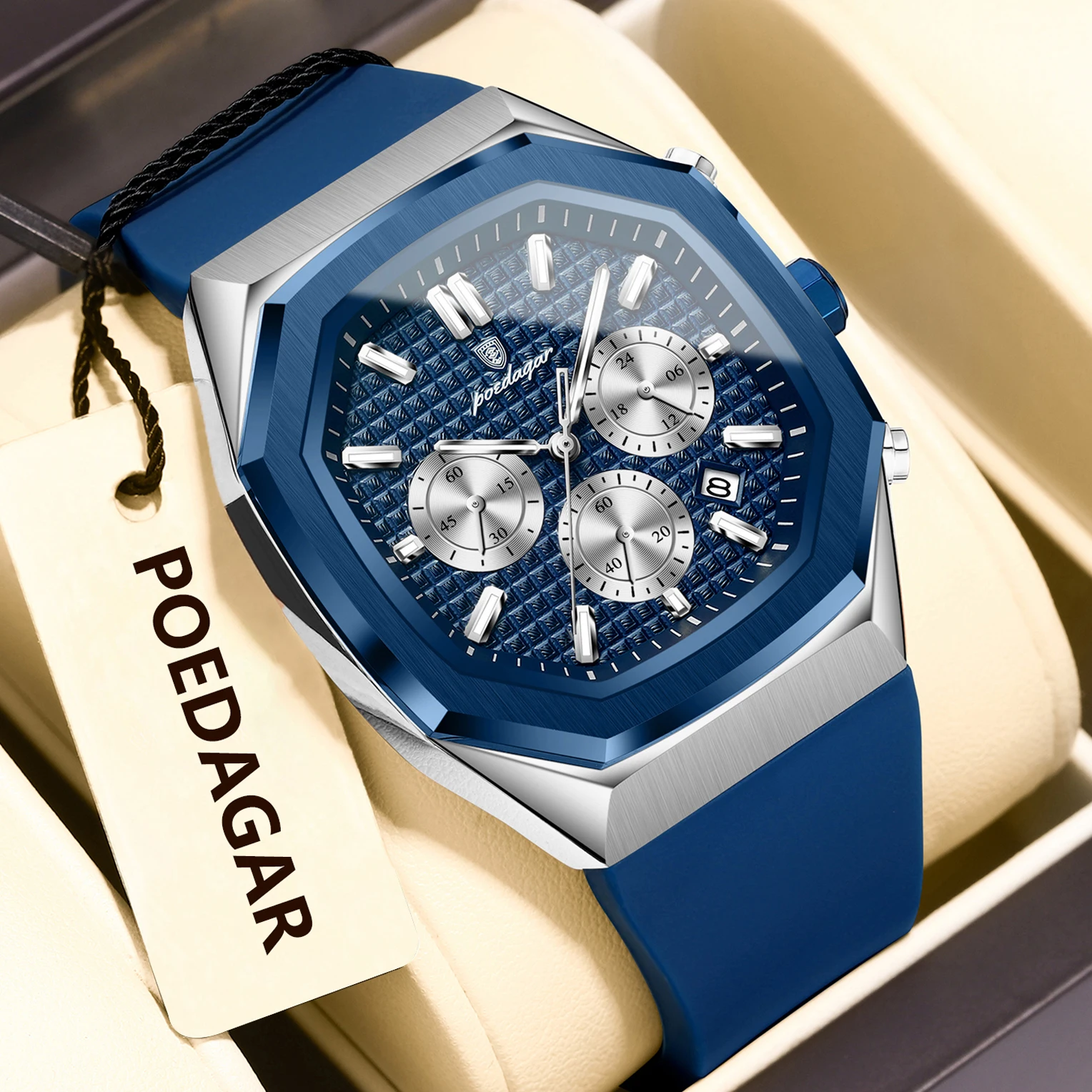 Men's Waterproof Chronograph Quartz Watch