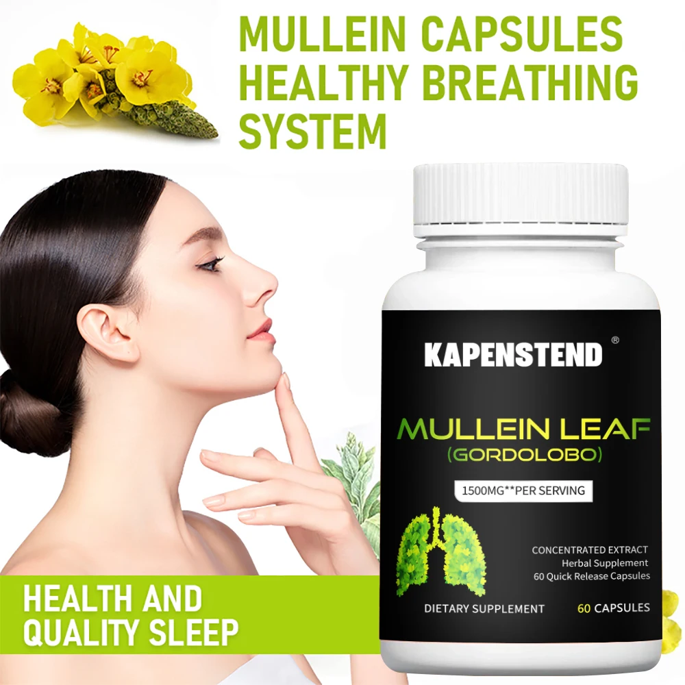 

Mullein Supplement, Support for Healthy Respiratory, Bronchial and Immune Function, 60 Vegetarian Capsules