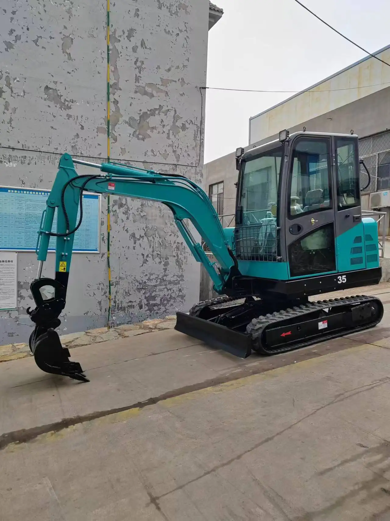 3,5 Tonnen leistungsstarker Bagger CE Yanmar/Kubota-Motor Dieselbagger Raupen-Minibagger