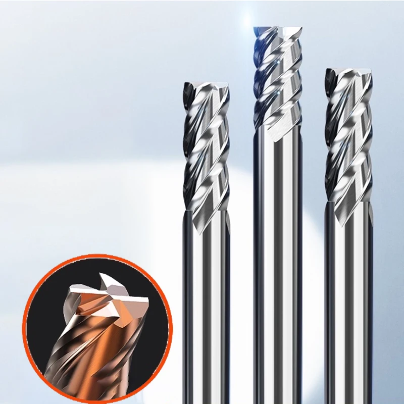 

1Pcs Ceramic Milling Cutter With 4 Edges 75° Round Nose Ball Cutter CNC Cutting Tool Ball Head Ball Cutter Straight Shank