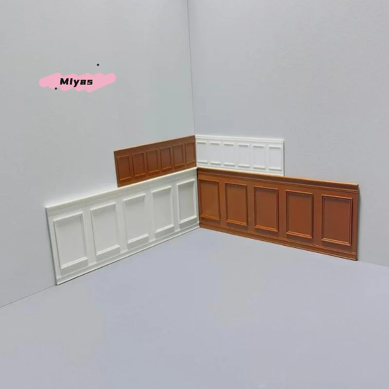 【M】1Pcs Micro Landscape Window Display Role Play Doll House Accessories 1/12 Dollhouse Square Wall Skirt Wall Panel - view 4