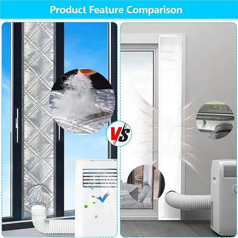 [NEWA64Z!】 Dust Protection, Heat Insulation Sealing Cloth-25X180cm Composite Material For Portable AC Sliding Window