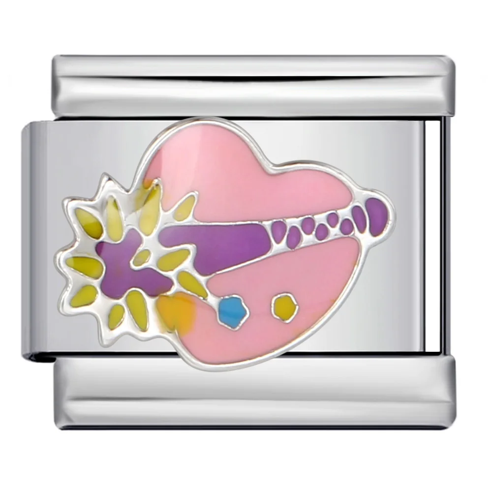 Love Elements Y2K Bunte Italienische Charm-Perlen Passend für 9mm Edelstahl-Armbänder DIY Schmuckherstellung Perlen zum Valentinstag – Detail 6