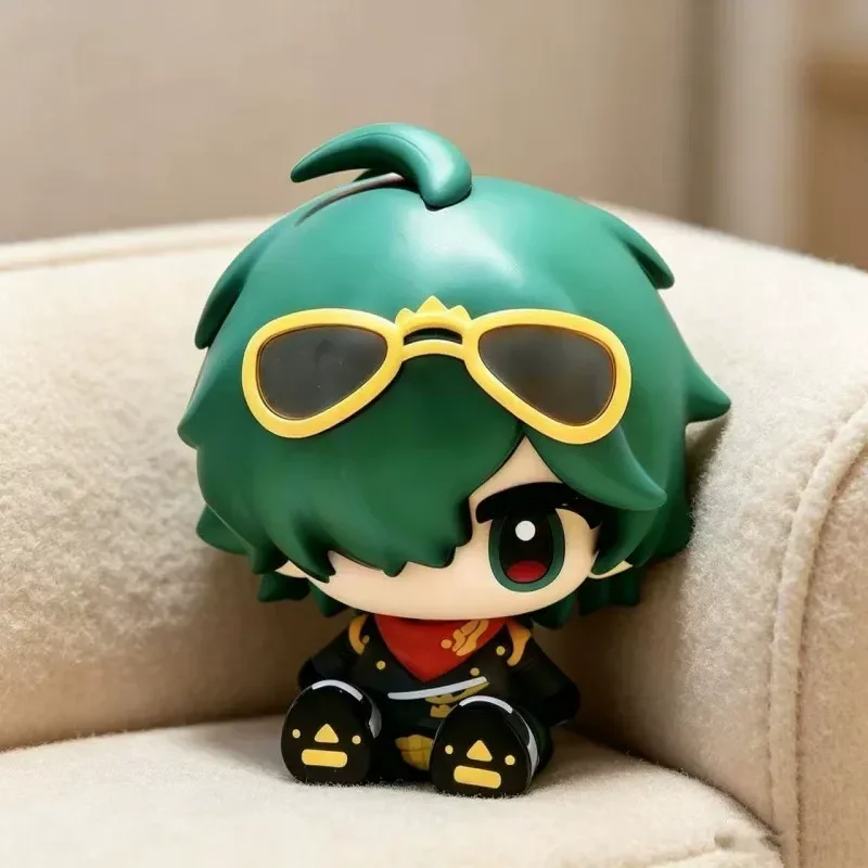 miHoYo Zenless Zone Zero Chibi Lighter Sitzende Anime-Figur Niedliche Spiel-Puppe Modell Spielzeug PC-Gehäuse Ornament Desktop-Dekoration Kleines Geschenk