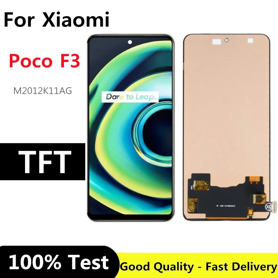 

6.67" TFT For Xiaomi Poco F3 LCD M2012K11AG Display Touch panel Screen LCD Digitizer For xiaomi Poco f3 Screen Repair