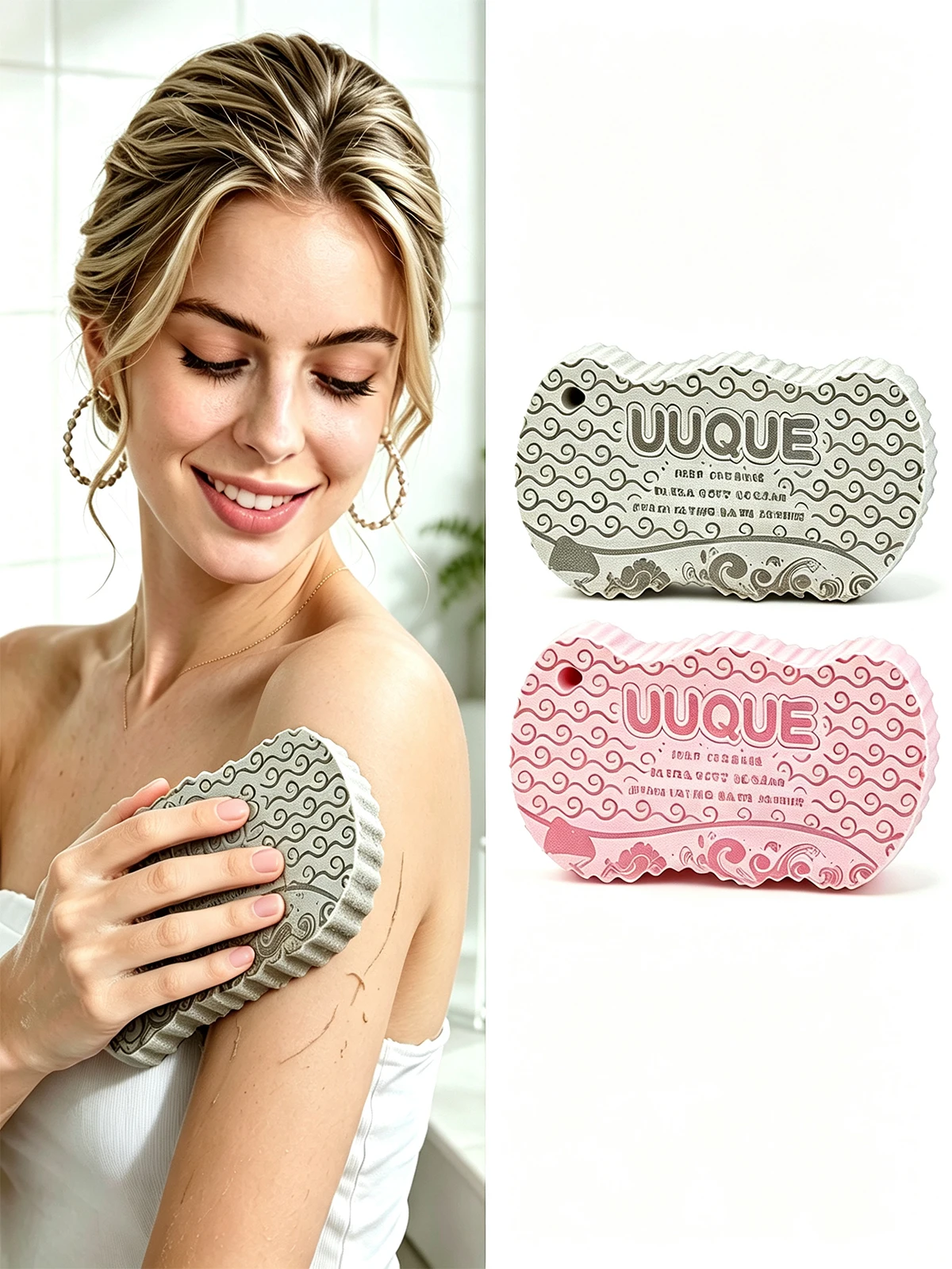 Children's Bath Sponge, Painless Bathing Tool, Powerful Dirt and Grime Remover, Bath Towel for Adults and Babies