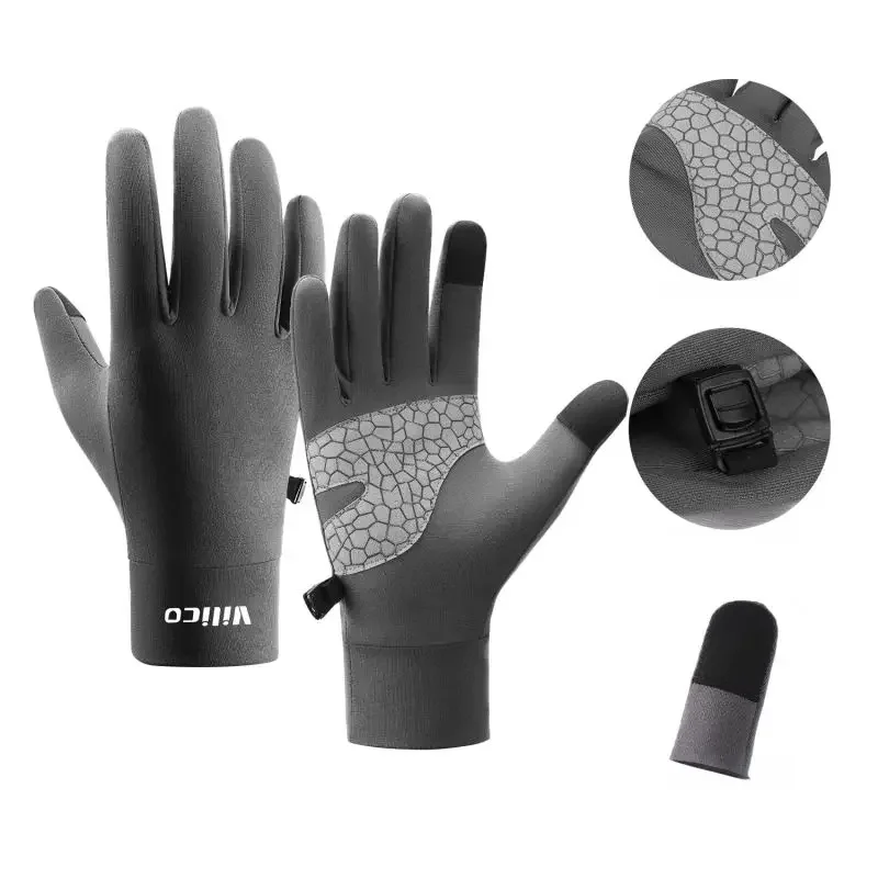 Winter Outdoor Children Cycling Gloves Cold Wingproof Non-Slip Bicycle Skating Ski Gloves Kids Sports Fleece Snow Mittens