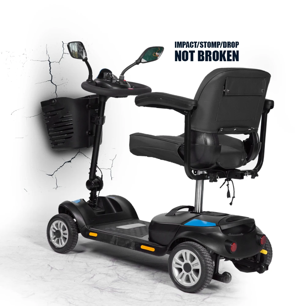 2026 New Style Customizable Wholesale All Terrain Off Road Classics Anticollision Mobility Scooters Electric 4 Wheel for Adult