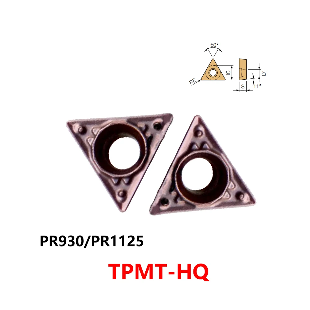 

Original Carbide Inserts Tools TPMT090202HQ TPMT090204 TPMT110302 TPMT110304 TPMT110308 TPMT160304 HQ PR930 PR1125 Holder TPMT