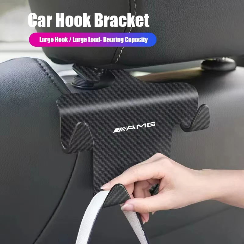 

1 шт. Двойной крючок-держатель для сиденья автомобиля, аксессуар для хранения для Mercedes Benz AMG A B C E G CLA W211 W203 W204 W210 W124