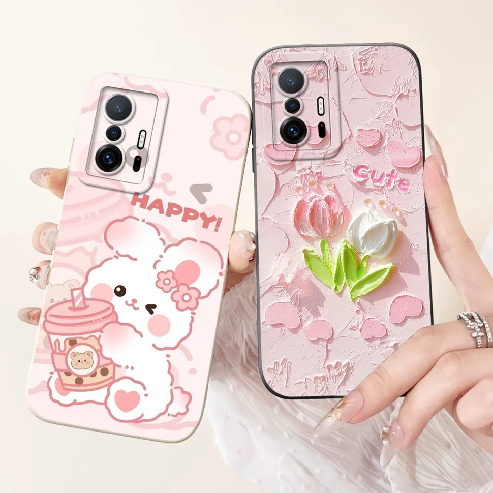 Soft TPU Cover For Xiaomi 11T Case Cute Panda Pattern Phone Case For Xiaomi 11T 12T 13T 5G Back Cover Xiaomi11T Xiaomi12T Shell